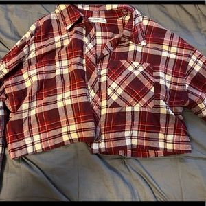 Arizona cropped flannel size medium